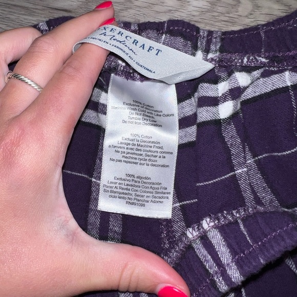 Purple and white Clemson pj shorts - Picture 4 of 5